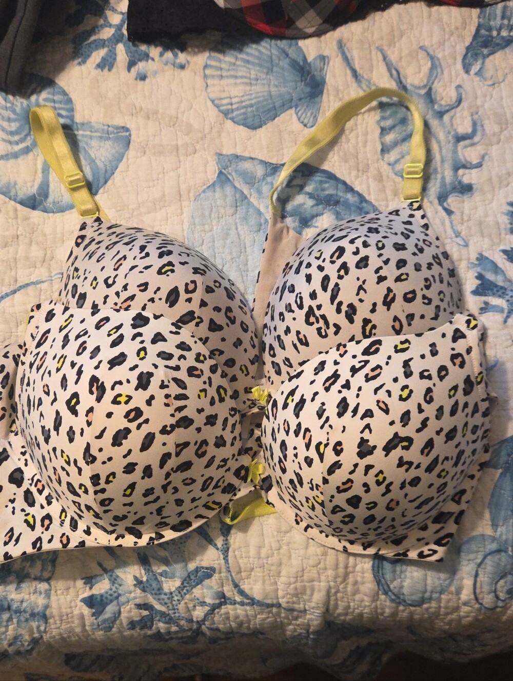 Torrid Curve Leopard Print Underwire Bra with Yellow Accents